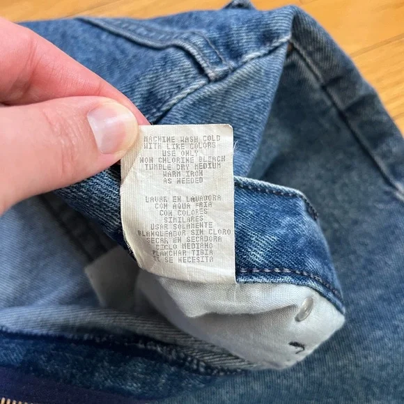 VTG Beverly Hills Polo Club Carpenter Jeans Blue Heavyweight Denim Workwear Y2K - Picture 6 of 13